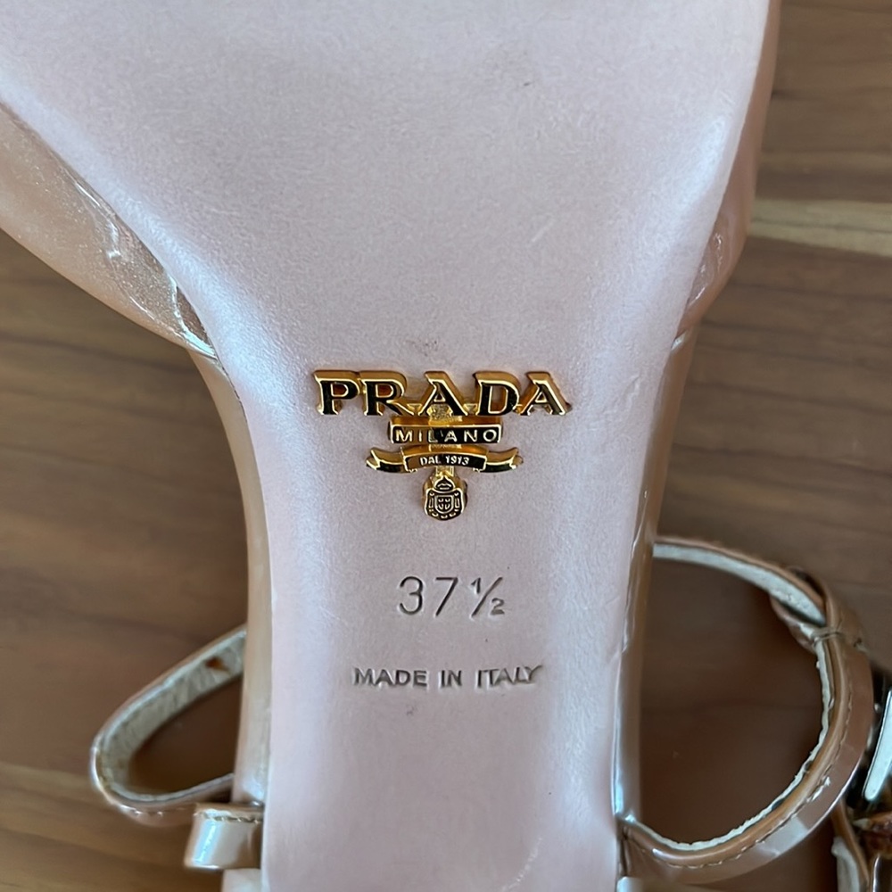 Prada Taffetas Jewels T-strap Sandals 37.5 - Picture 9 of 16